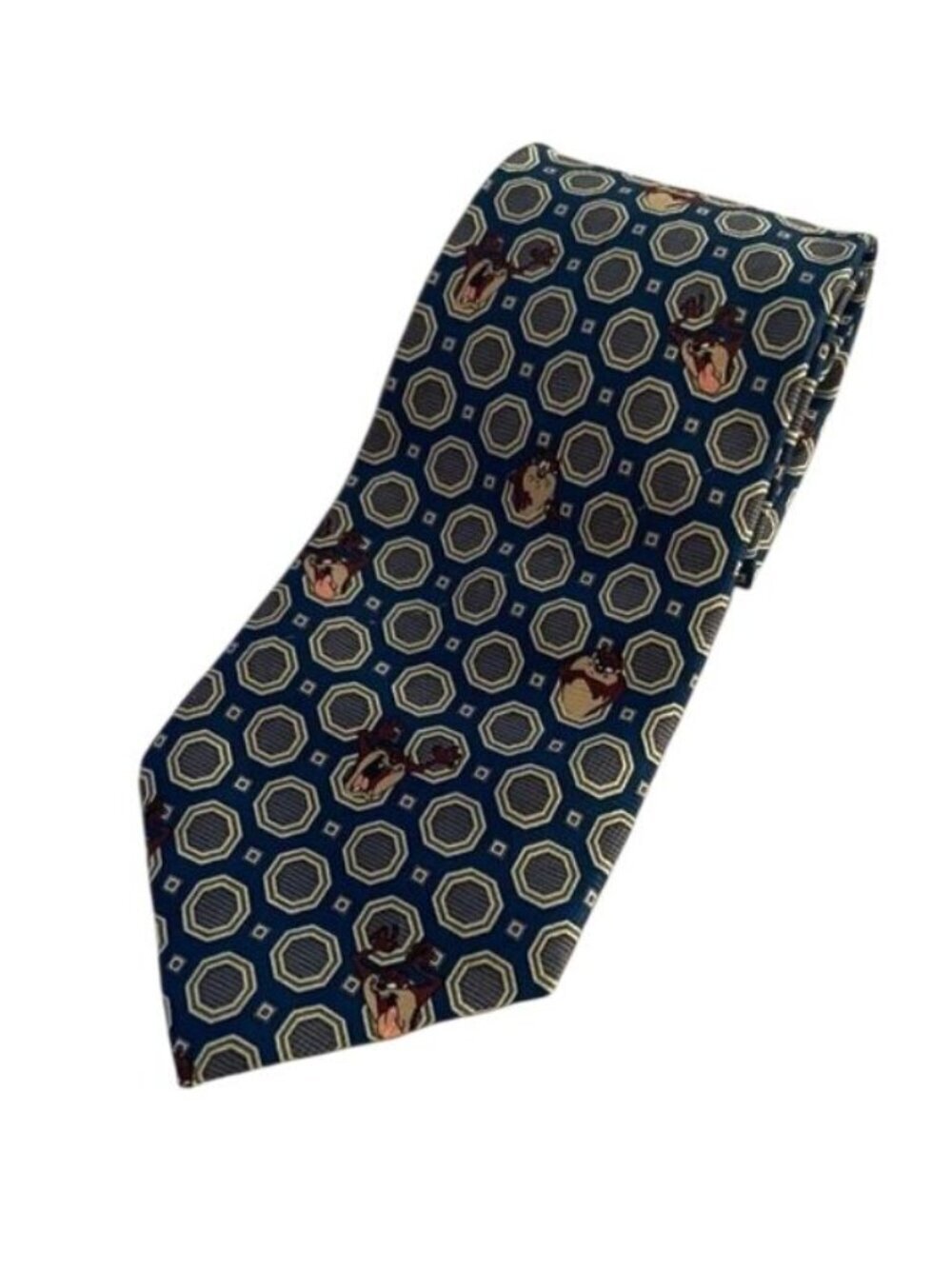 Looney Tunes Vintage 2000 Tasmanian Devil Necktie Men’s Blue Gray Cartoon Tie